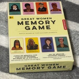 Kikkerland Great Women Memory Game - Yellow and Multicolor